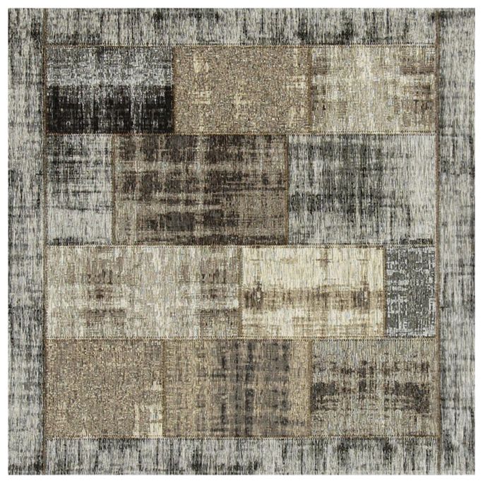 uitzondering uitbreiden Betsy Trotwood Vloerkleed Pablo taupe 200x200 | Trendhopper.nl