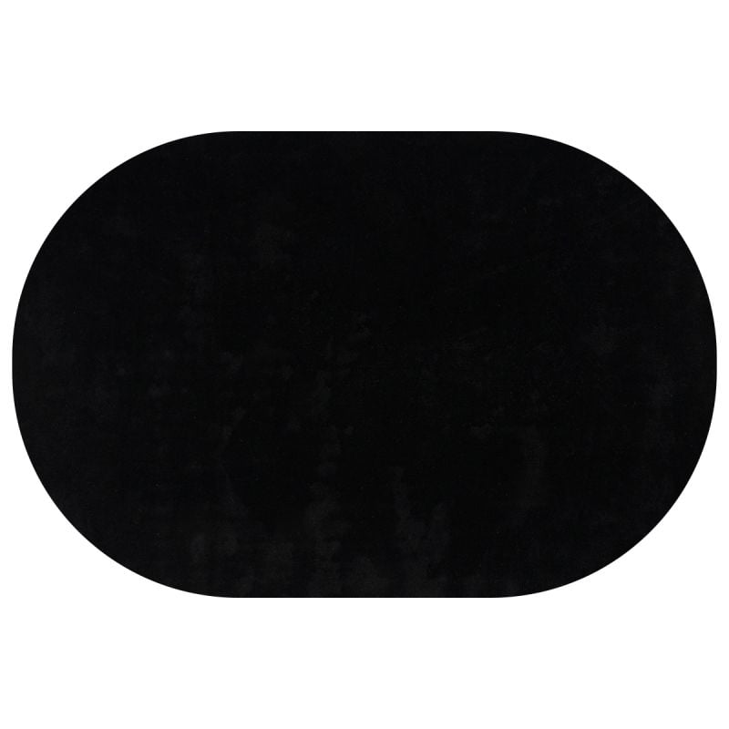 Vloerkleed Cowan zwart 130x190 ovaal