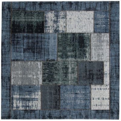 Vloerkleed Pablo delfts blauw 200x200