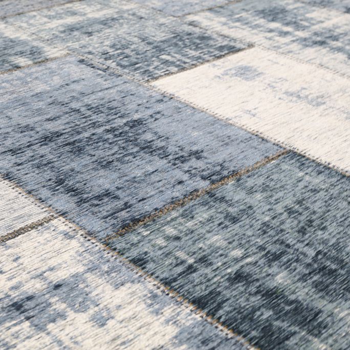 Vloerkleed Pablo delfts blauw 200x200