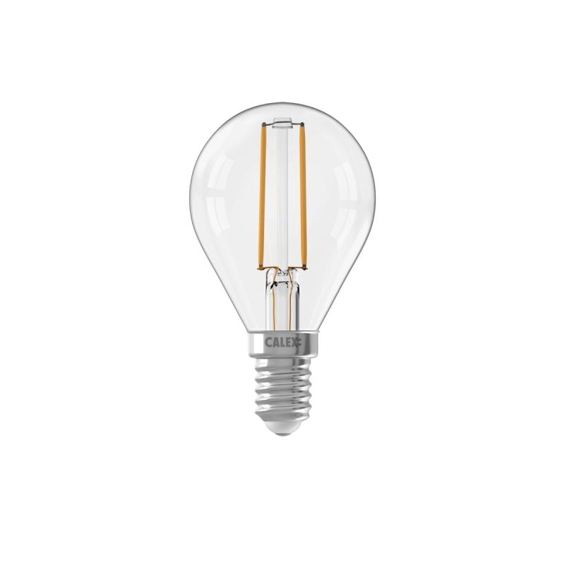 Calex Kogel P45 Helder Straight filament 220-240V 3.5W 250lm 2700K E14 Dimbaar met LED dimmer