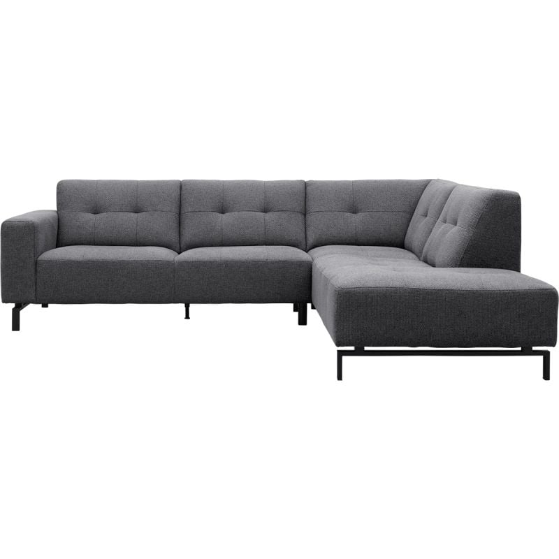 Hoekbank Viborg Nero Grey rechts afbeelding