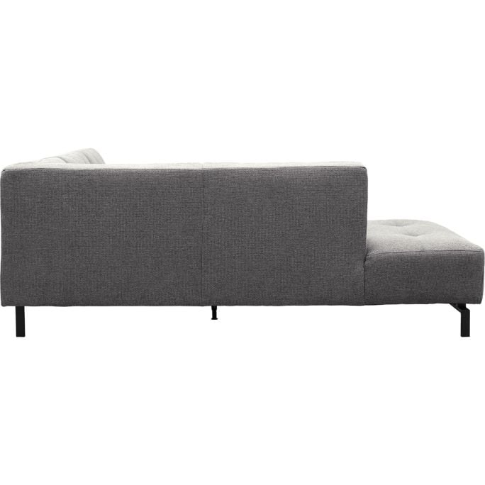 Hoekbank Viborg Nero Steel links