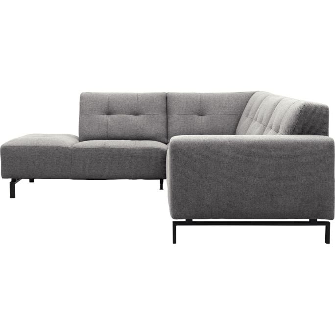 Hoekbank Viborg Nero Steel links