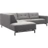 Hoekbank Viborg Nero Steel links
