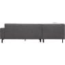 Hoekbank Viborg Nero Steel links
