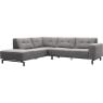 Hoekbank Viborg Nero Steel links