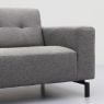 Hoekbank Viborg Nero Steel links