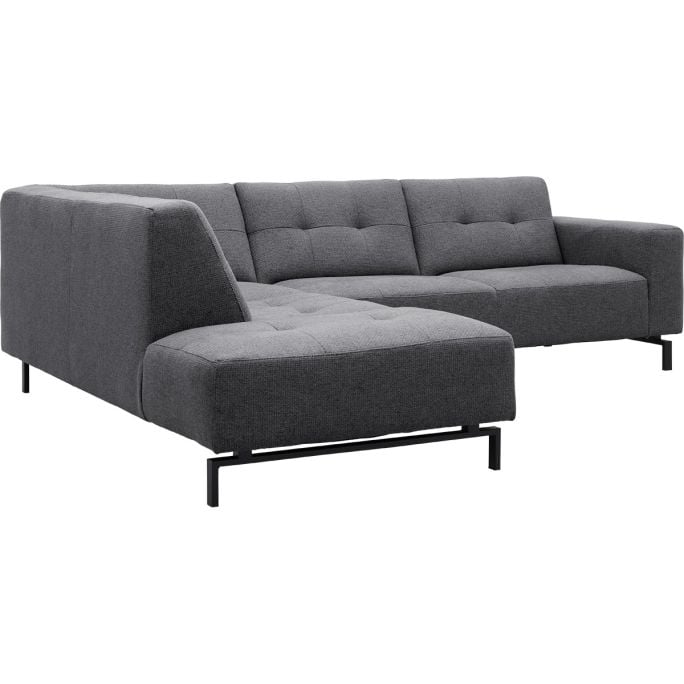 Hoekbank Viborg Nero Grey links