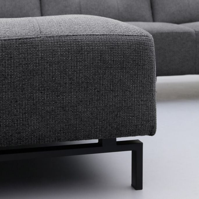 Hoekbank Viborg Nero Grey links