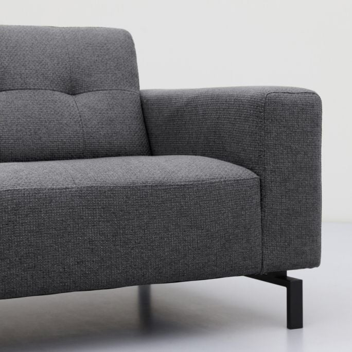 Hoekbank Viborg Nero Grey links