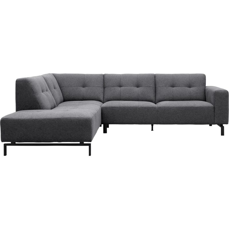 Hoekbank Viborg Nero Grey links afbeelding