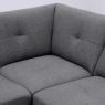 Hoekbank Viborg Nero Grey links