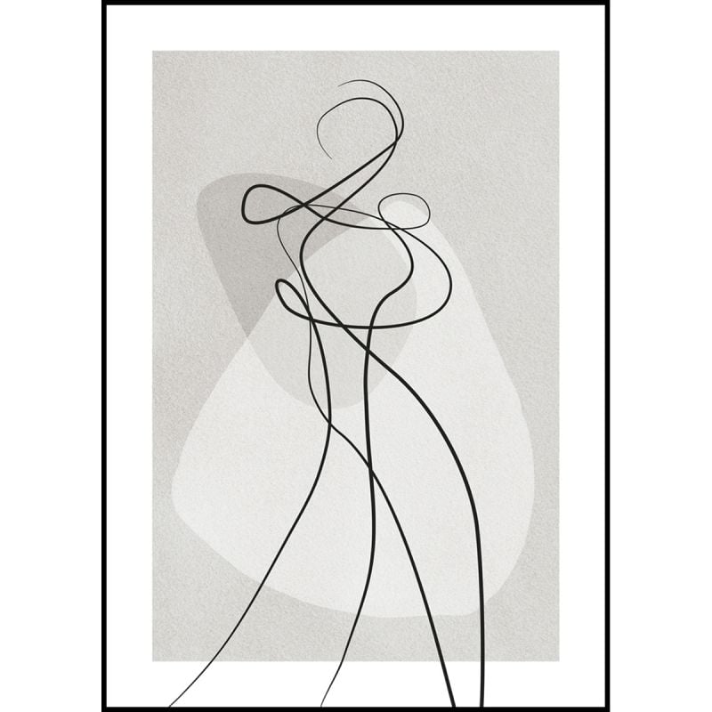 Wanddecoratie Shape of you 30x40