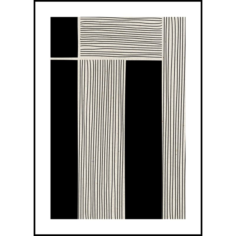 Wanddecoratie Ribbing 50x70 afbeelding