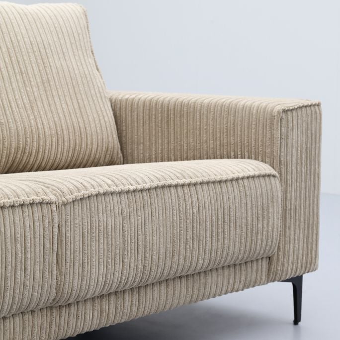 Bank Capri 2-zits Jumbo Taupe