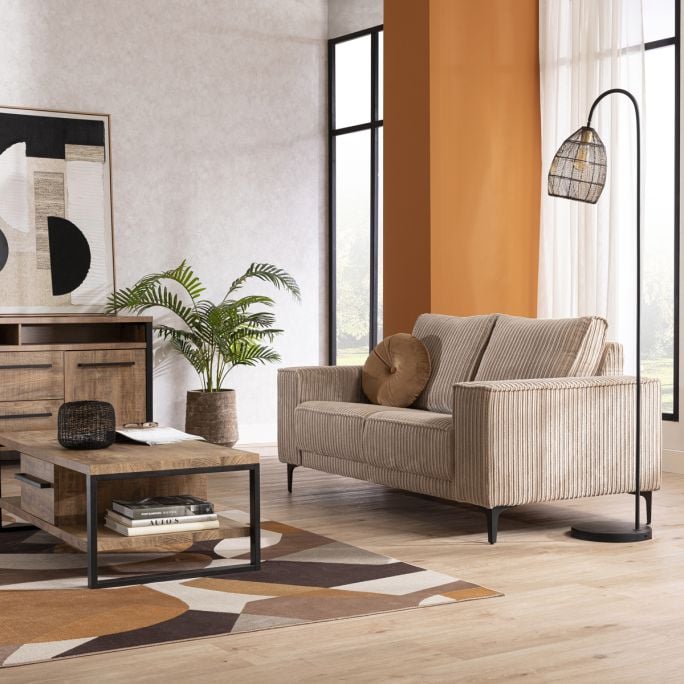 Bank Capri 2-zits Jumbo Taupe