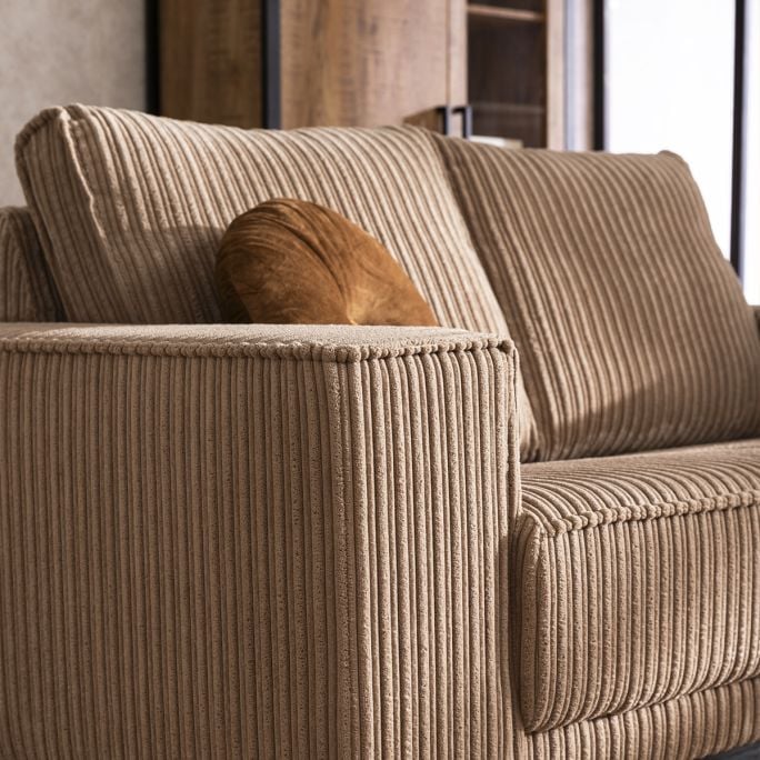 Bank Capri 2-zits Jumbo Taupe