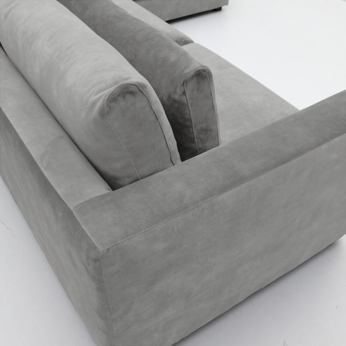 Hoekbank Venetië Antique Steel rechts