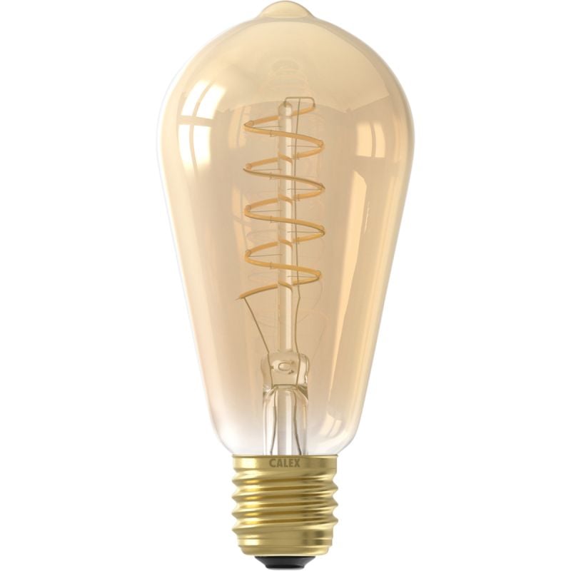 Circle Kooldraad 4W E27 ST64 Led Filament Gold krul 1001000700