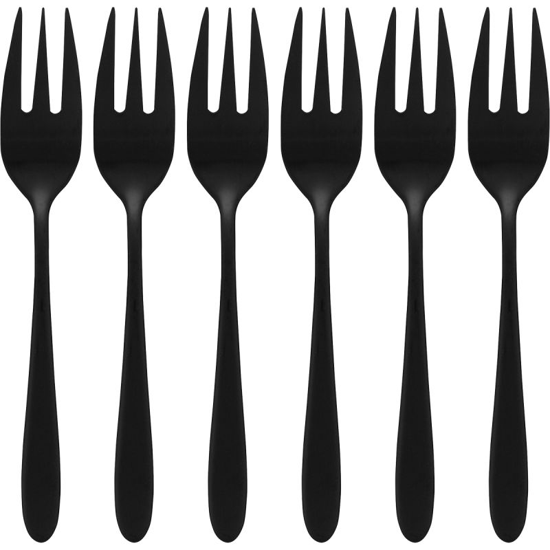 Taartvorkjes vtwonen zwart set van 6