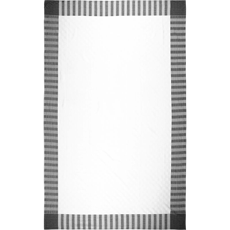 Tafelkleed Square wit/zwart 150x250cm