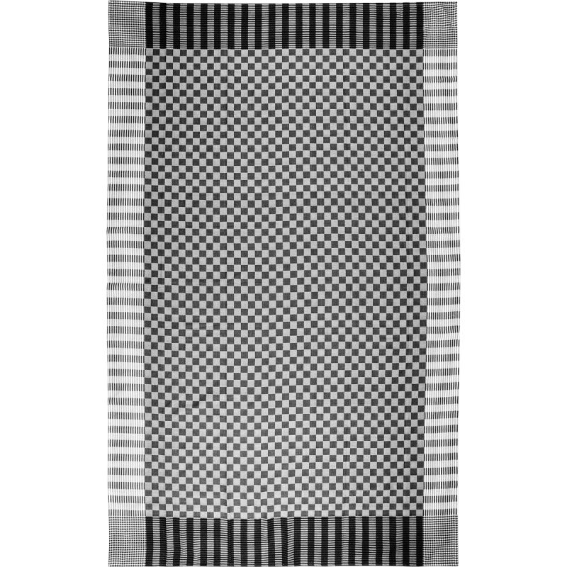 Tafelkleed Square zwart/wit 150x250cm