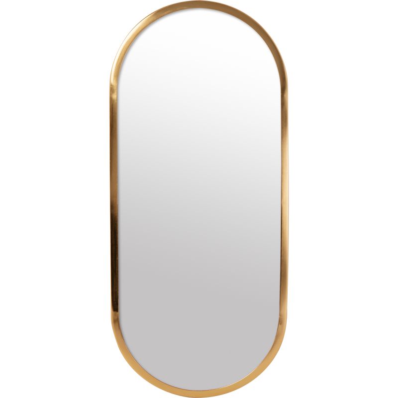 Spiegel Zon 30x70 ovaal goud