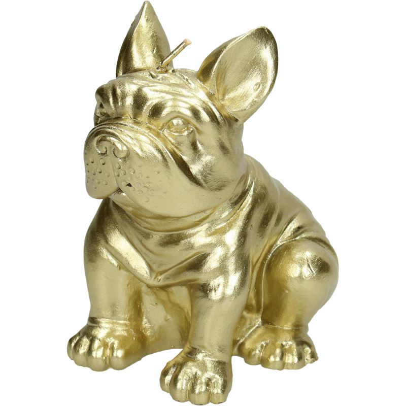 Image of Kaars Bulldog goud