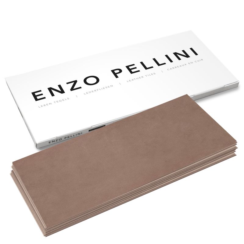 Leren wandbekleding Enzo Pellini Taupe