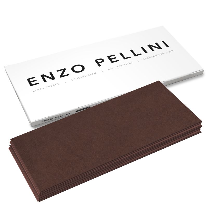 Leren wandbekleding Enzo Pellini Ebony