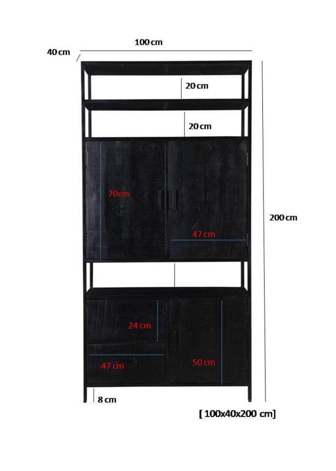 Opbergkast Kolo 100  x  200 cm