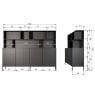 Wandkast Gravure New Eiken Blanke lak