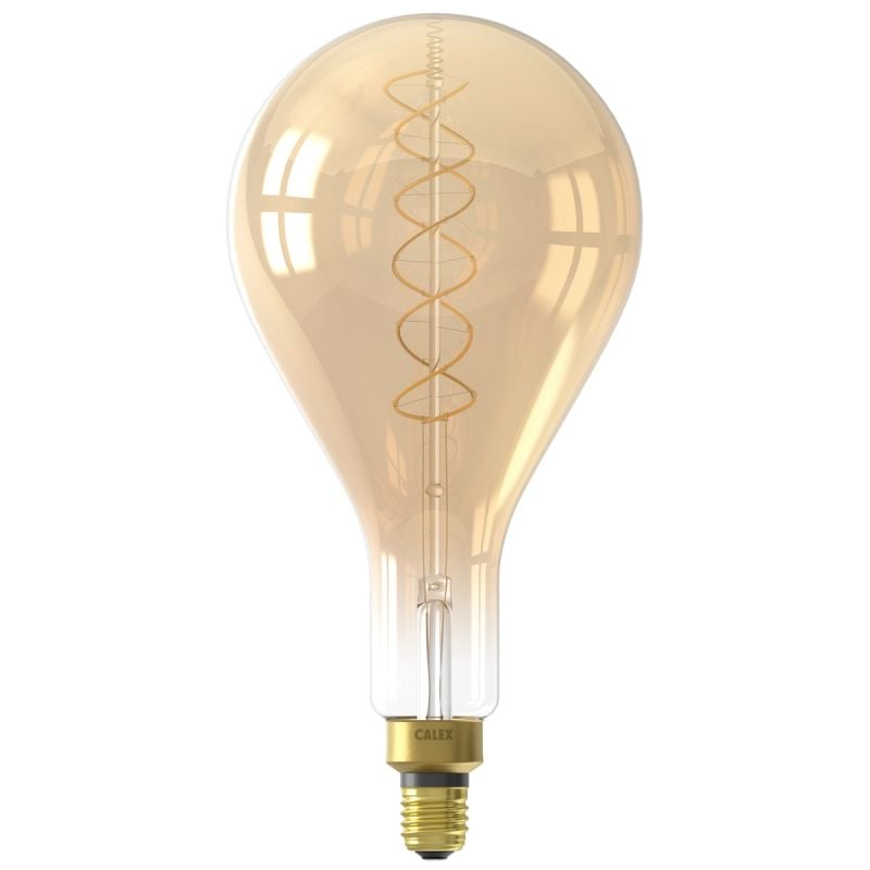 Calex LED  Flex Filament Splash 220-240V 3W 250lm E27 PS160, Gold 2100K Dimmable