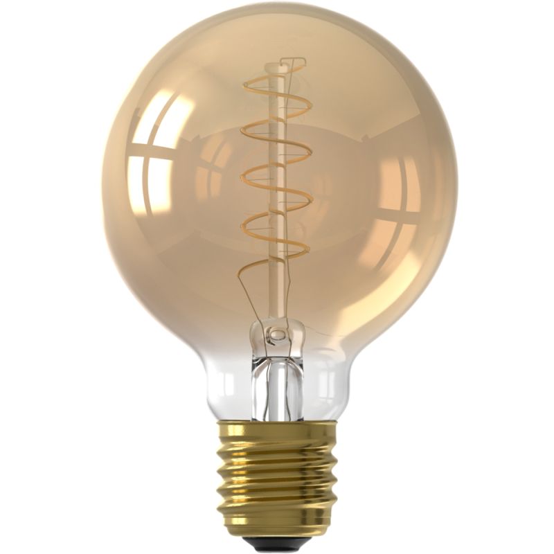 Lichtbron Globelamp Flex 8cm Goud E27 afbeelding
