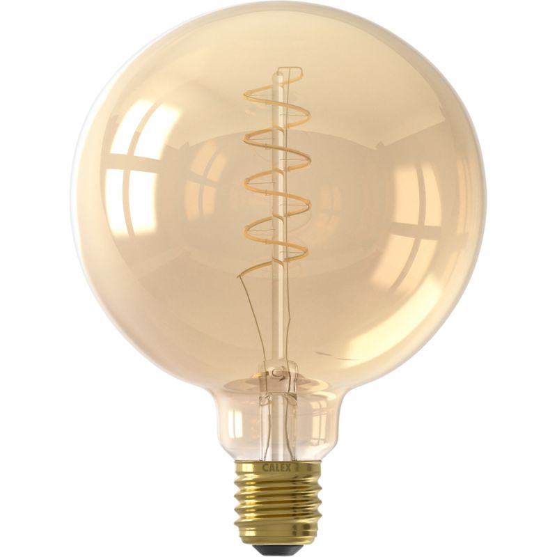 Lichtbron Globelamp Flex 12,5 cm Goud E27 afbeelding