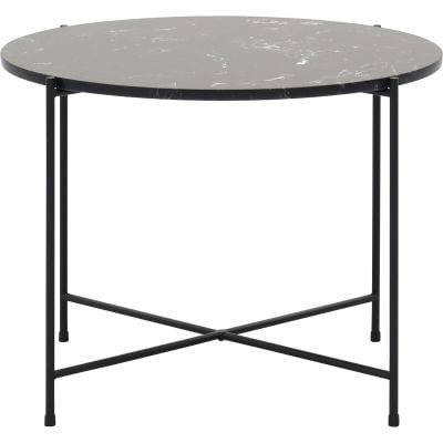 Bijzettafel Alinda zwart marmer 40 cm hoog