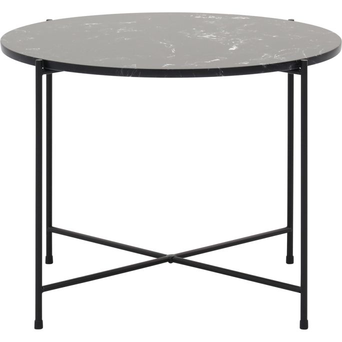 Bijzettafel Alinda zwart marmer 40 cm hoog