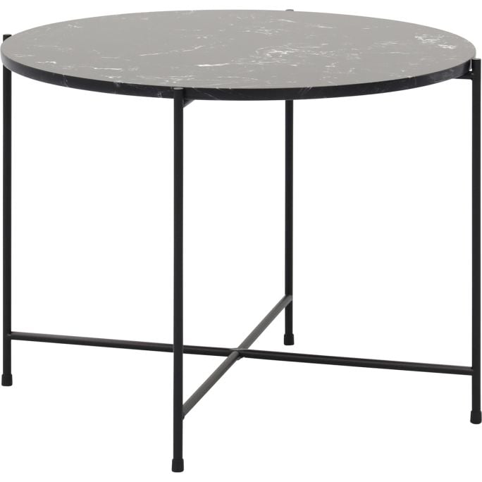 Bijzettafel Alinda zwart marmer 40 cm hoog