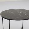 Bijzettafel Alinda zwart marmer 40 cm hoog