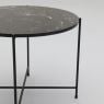 Bijzettafel Alinda zwart marmer 40 cm hoog