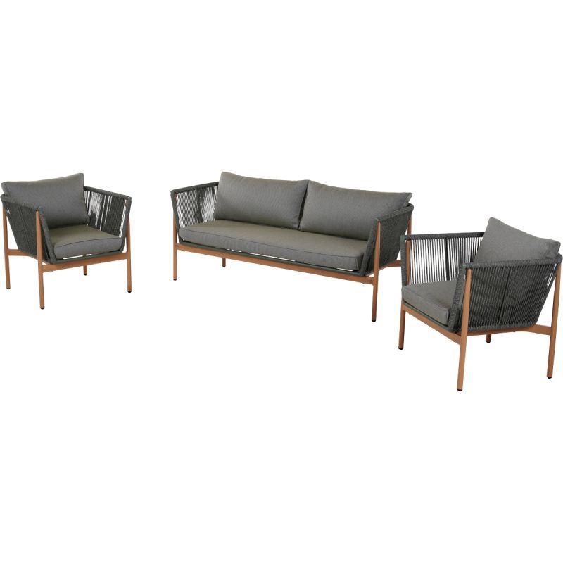 Loungeset Lyra donkergroen outdoor