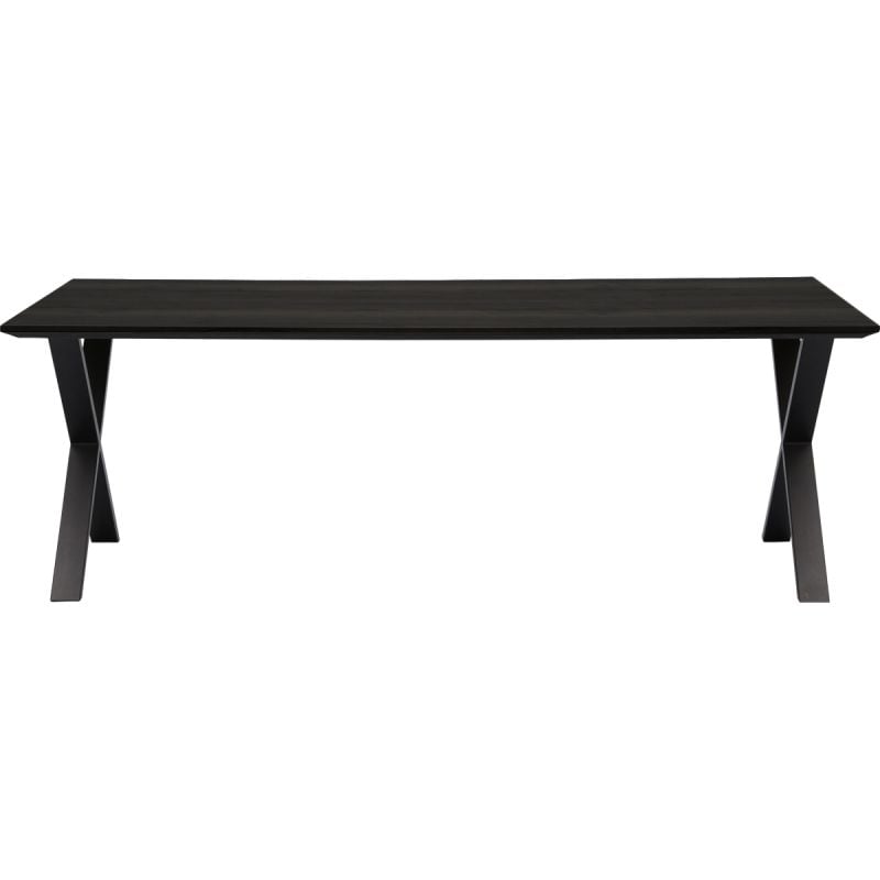 Eettafel Kolt X poot - 220x100 - Old piano afbeelding