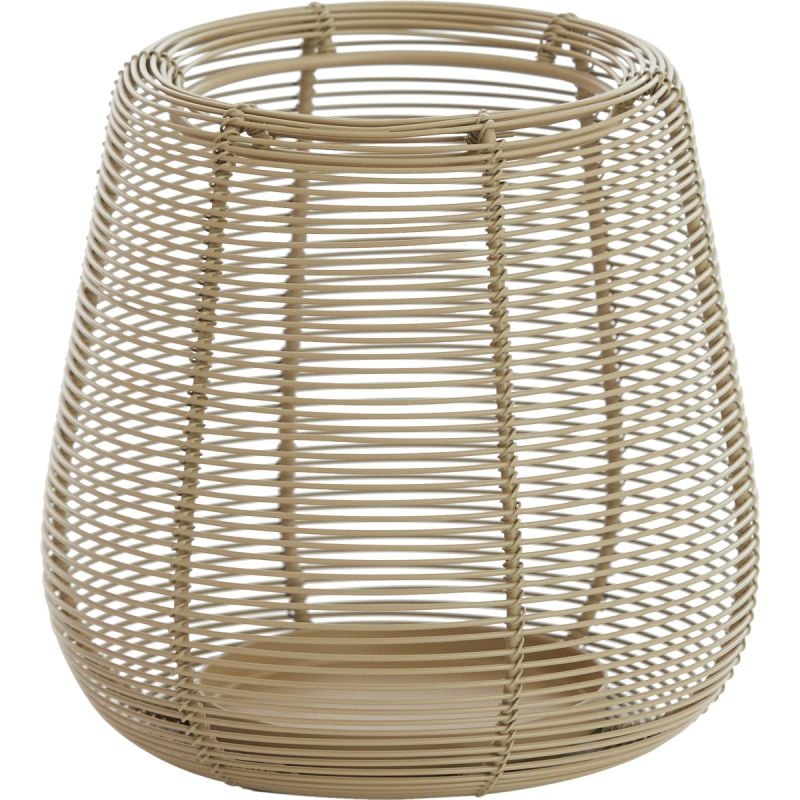 Windlicht Anna 16cm hoog zand afbeelding