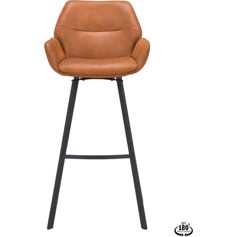Barstoel Lizz 80cm Bull Camel afbeelding