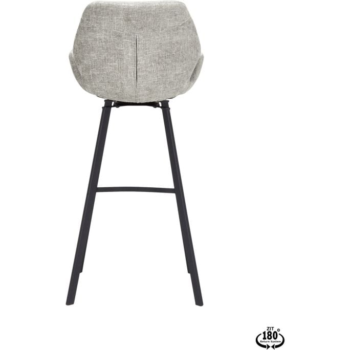 Barstoel Lizz 80cm stof Taupe