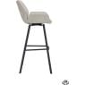 Barstoel Lizz 80cm stof Taupe