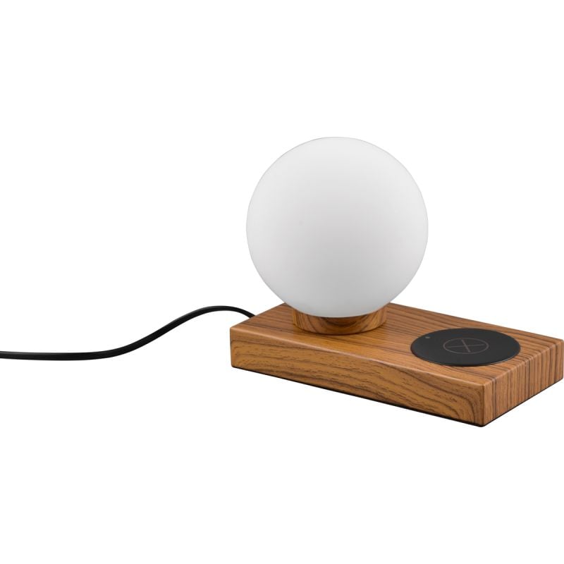 Tafellamp Chloe houteffect excl. lampenkap 1x E14 4,9W afbeelding