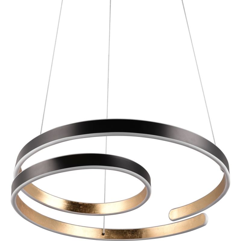 Hanglamp Marnie zwart-goud incl. 1x SMD 65W afbeelding