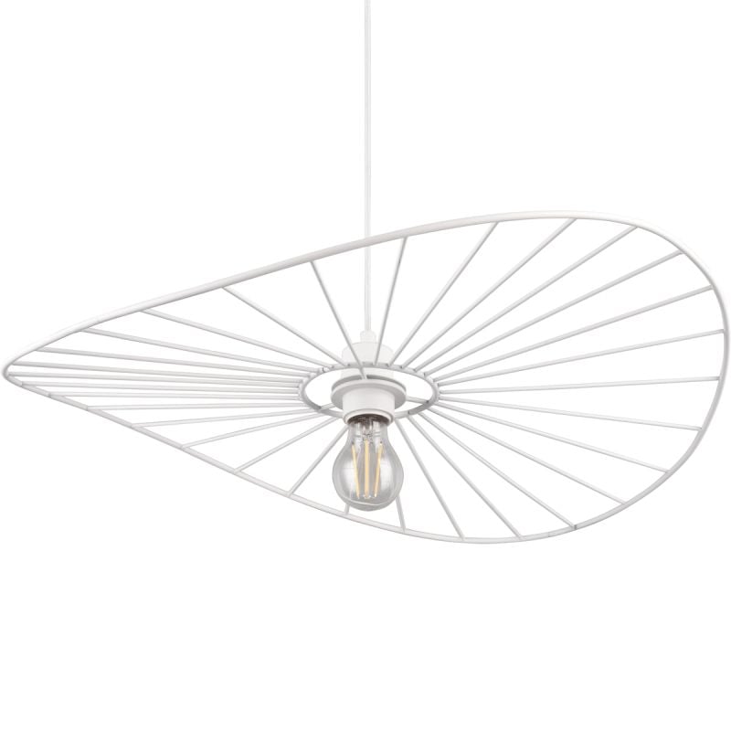 Hanglamp Chapeau mat wit Excl. 1x E27 7W afbeelding